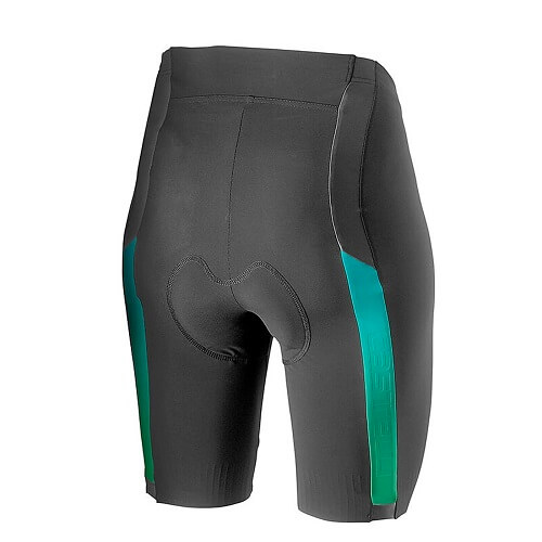 Castelli Velocissima 2 Shorts Women's - Dark Grey/Soft Green